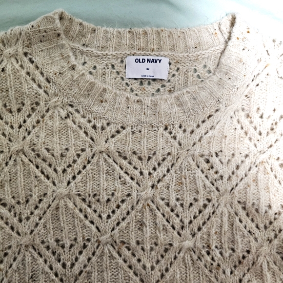NWOT Old Navy Oatmeal Sweater Sz 3X - Picture 4 of 4